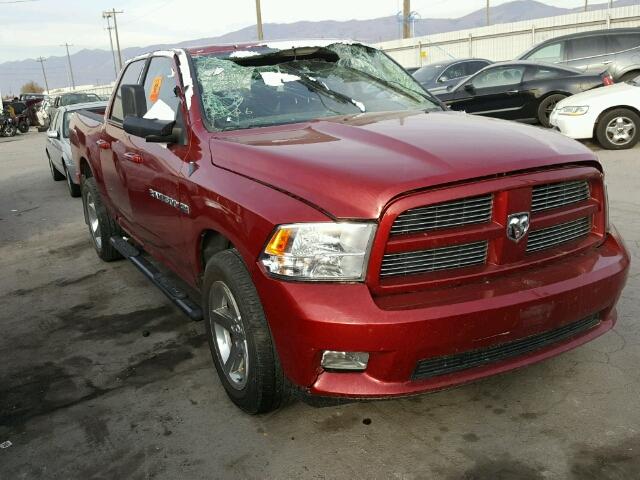 1C6RD7MT7CS157906 - 2012 DODGE RAM 1500 S MAROON photo 1