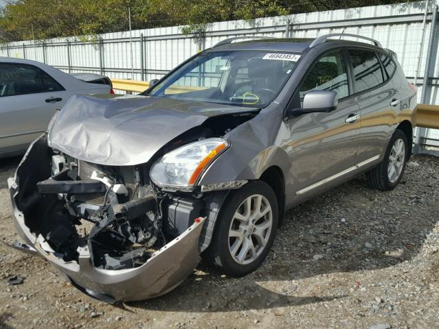 JN8AS5MV8CW414957 - 2012 NISSAN ROGUE S SILVER photo 2