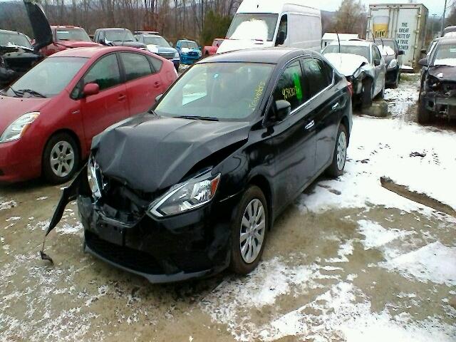 3N1AB7AP8HY397447 - 2017 NISSAN SENTRA S BLACK photo 2