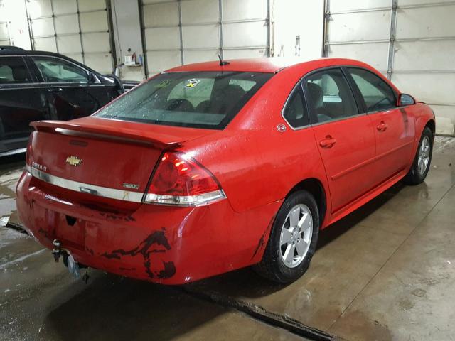 2G1WT57K791160716 - 2009 CHEVROLET IMPALA 1LT RED photo 4