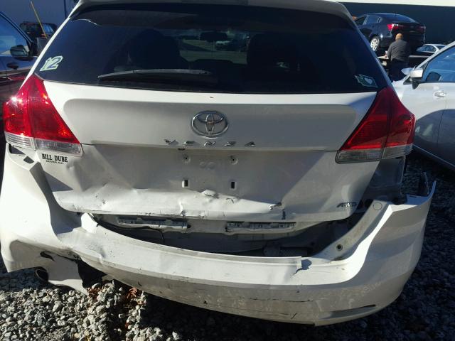 4T3BK11A19U001926 - 2009 TOYOTA VENZA BASE WHITE photo 9