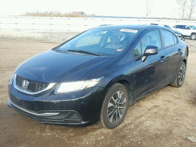 19XFB2F80DE022798 - 2013 HONDA CIVIC EX 黑色 照片 2