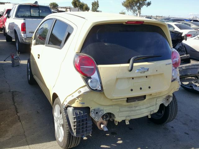 KL8CB6S90EC441759 - 2014 CHEVROLET SPARK LS CREAM photo 3