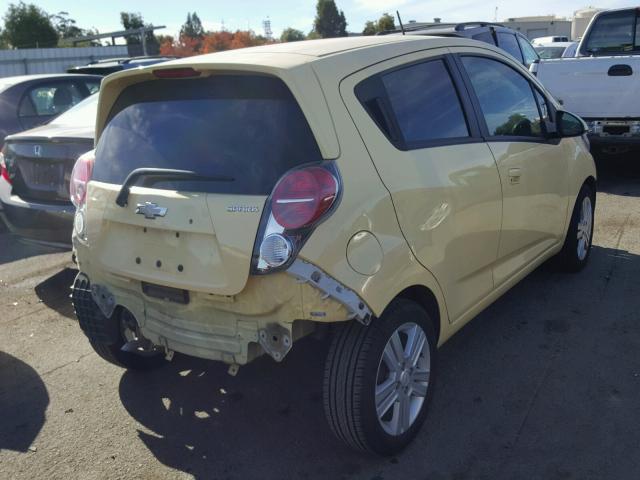 KL8CB6S90EC441759 - 2014 CHEVROLET SPARK LS CREAM photo 4