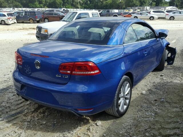 WVWBW7AH4CV005360 - 2012 VOLKSWAGEN EOS KOMFOR 蓝色 照片 4