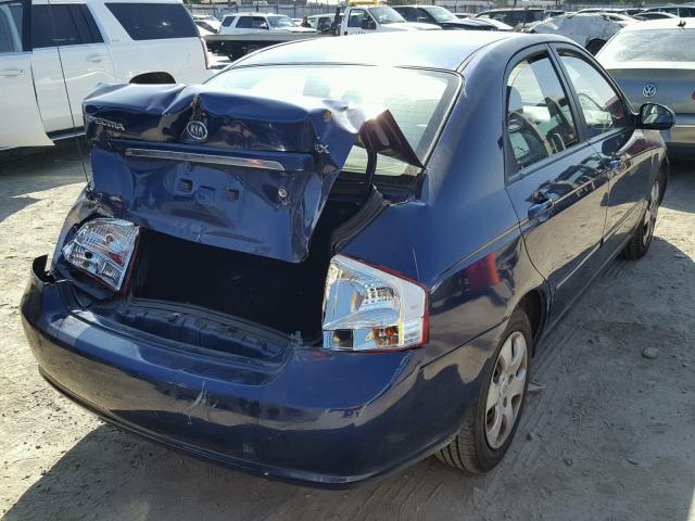 KNAFE122485582387 - 2008 KIA SPECTRA EX BLUE photo 4