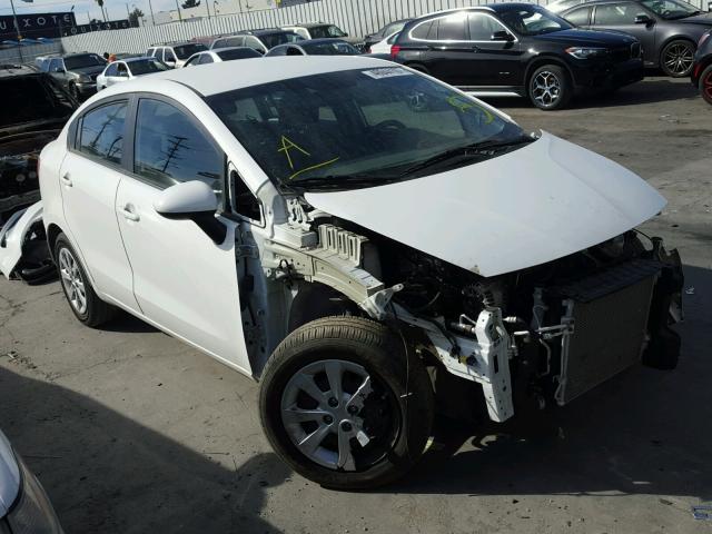 KNADM4A37G6638434 - 2016 KIA RIO LX WHITE photo 1