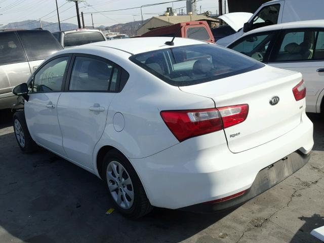 KNADM4A37G6638434 - 2016 KIA RIO LX WHITE photo 3