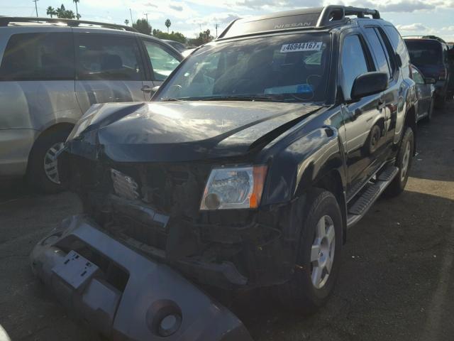 5N1AN08U35C648978 - 2005 NISSAN XTERRA OFF BLACK photo 2