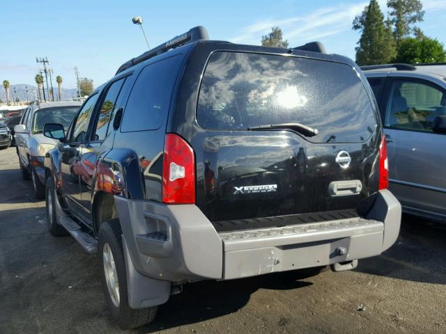 5N1AN08U35C648978 - 2005 NISSAN XTERRA OFF BLACK photo 3