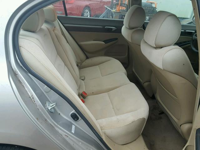 1HGFA15866L117330 - 2006 HONDA CIVIC EX Qızıl foto 6