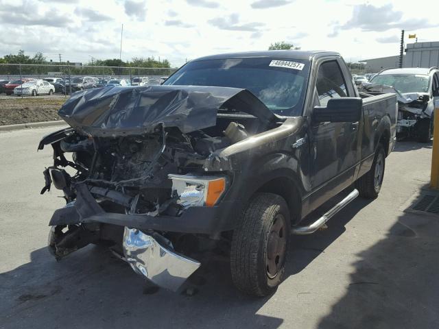 1FTRF12W39KC07996 - 2009 FORD F150 BROWN photo 2