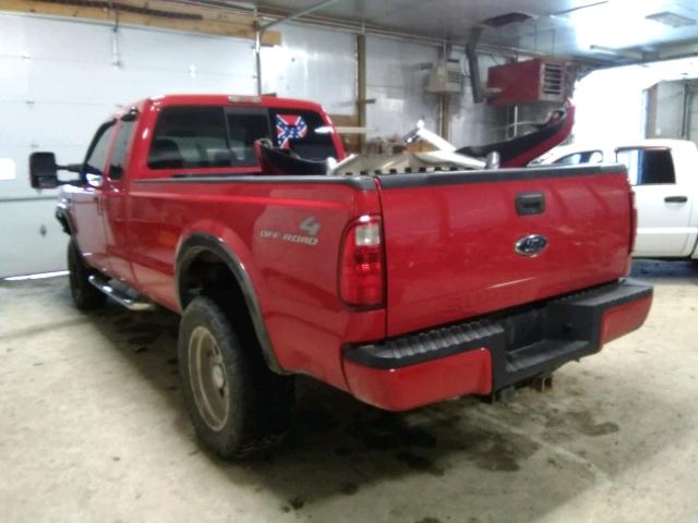 1FTWX31R58EB70180 - 2008 FORD F350 SRW S RED photo 3