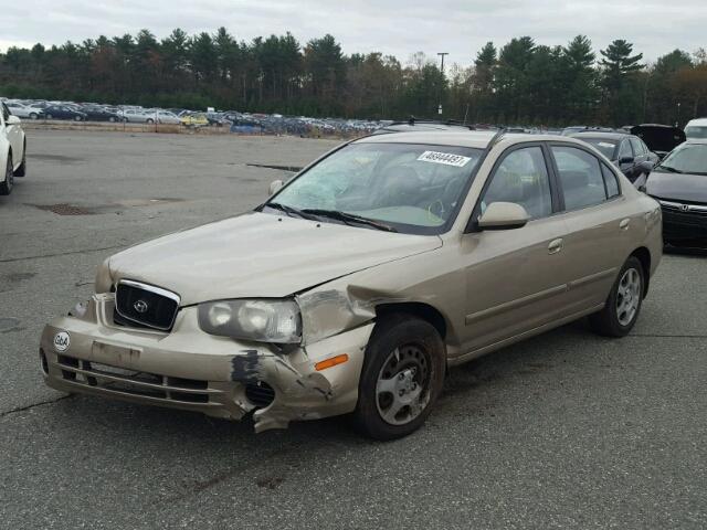 KMHDN45D23U602395 - 2003 HYUNDAI ELANTRA GL GRAY photo 2