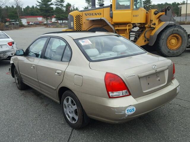 KMHDN45D23U602395 - 2003 HYUNDAI ELANTRA GL GRAY photo 3