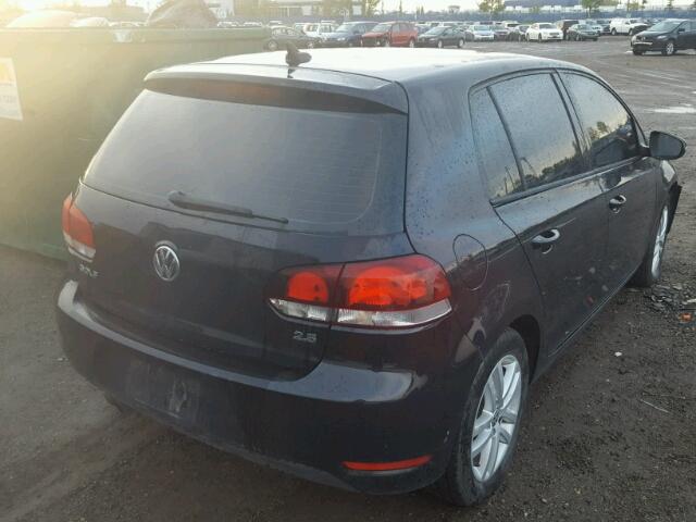 WVWCA9AJ3AW245959 - 2010 VOLKSWAGEN GOLF BLACK photo 4