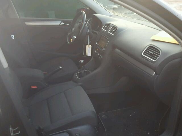 WVWCA9AJ3AW245959 - 2010 VOLKSWAGEN GOLF BLACK photo 5