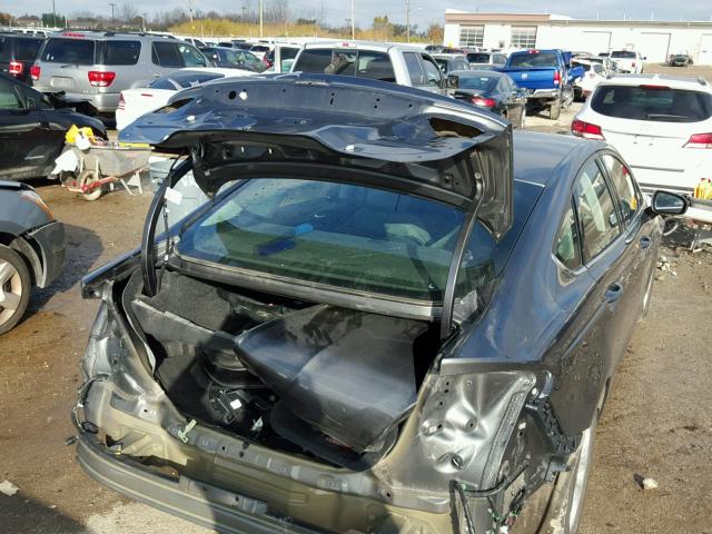 3FA6P0G73GR277637 - 2016 FORD FUSION S GRAY photo 9