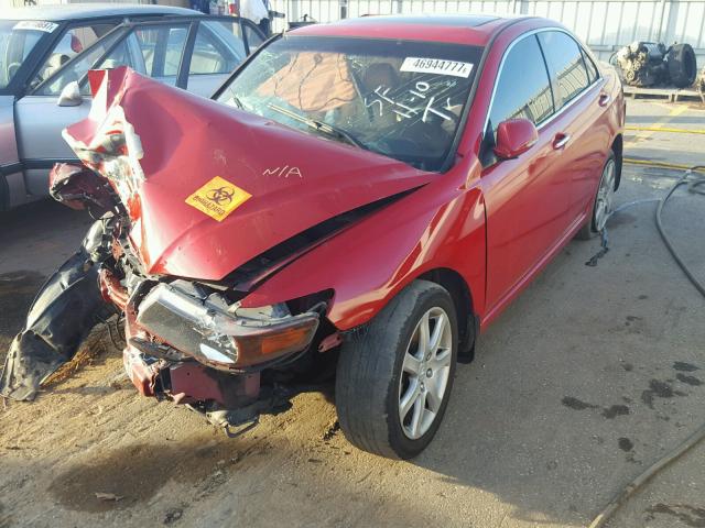 JH4CL95824C005761 - 2004 ACURA TSX RED photo 2