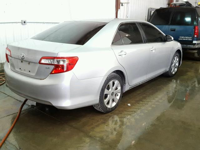 4T1BF1FK9DU235318 - 2013 TOYOTA CAMRY L SILVER photo 4