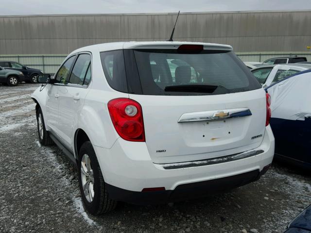 2GNFLCEK4C6258697 - 2012 CHEVROLET EQUINOX LS WHITE photo 3