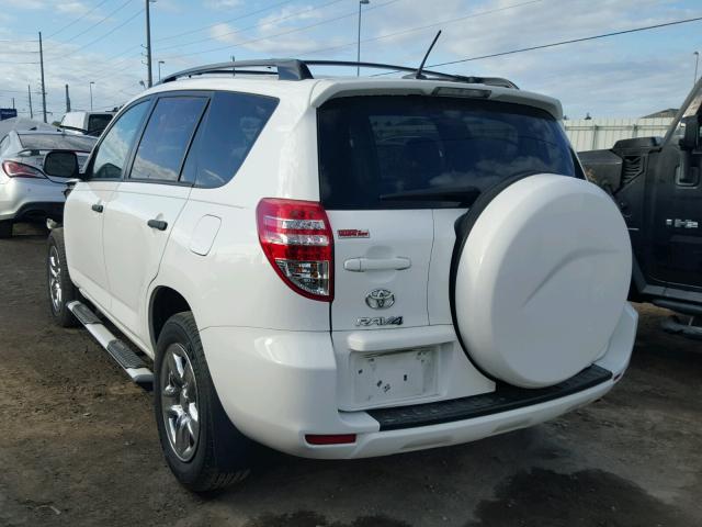 2T3ZF4DV2CW124659 - 2012 TOYOTA RAV4 WHITE photo 3