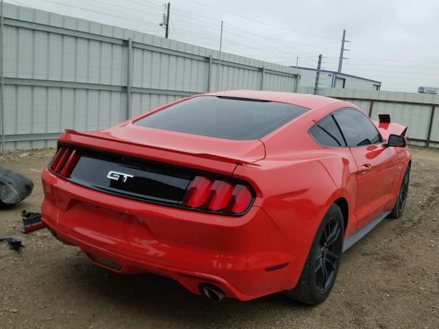 1FA6P8CF2F5322693 - 2015 FORD MUSTANG GT ORANGE photo 4