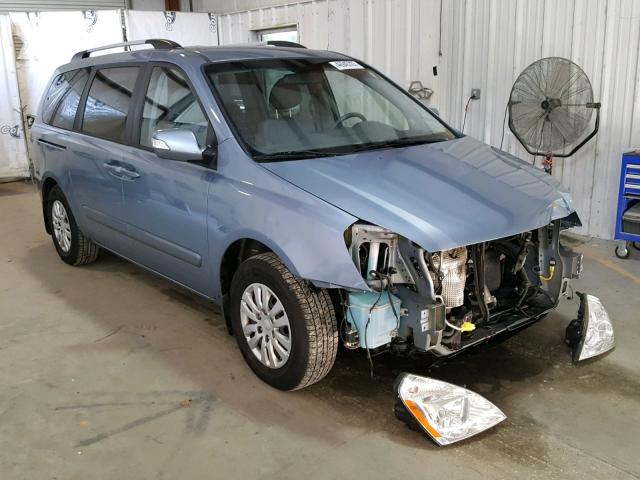 KNDMG4C7XE6577944 - 2014 KIA SEDONA LX BLUE photo 1