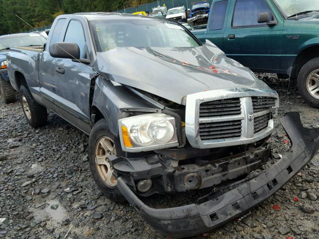 1D7HW42N05S248008 - 2005 DODGE DAKOTA SLT GRAY photo 1