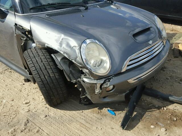 WMWRE33546TL20864 - 2006 MINI COOPER S GRAY photo 9