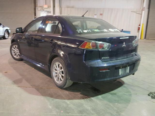 JA32U2FU0EU015292 - 2014 MITSUBISHI LANCER ES/ BLUE photo 3