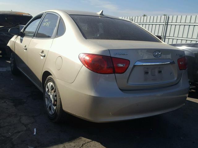 KMHDU4AD6AU843348 - 2010 HYUNDAI ELANTRA BL TAN photo 3