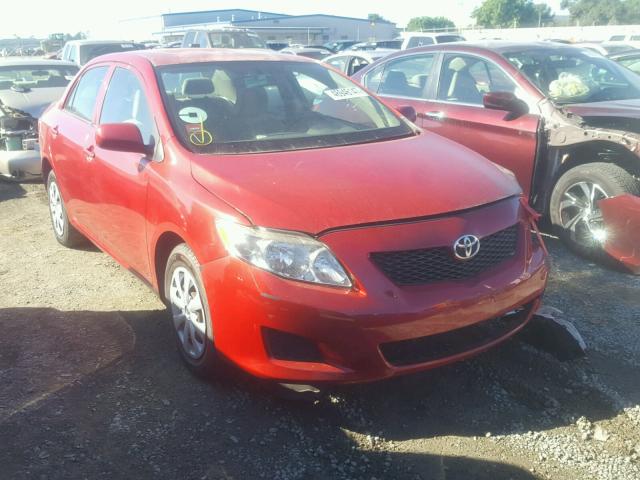 1NXBU40E99Z115200 - 2009 TOYOTA COROLLA BA RED photo 1