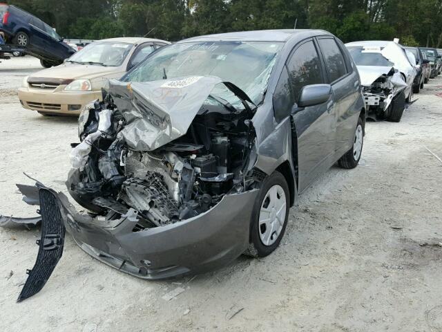 JHMGE8H38DC000893 - 2013 HONDA FIT GRAY photo 2