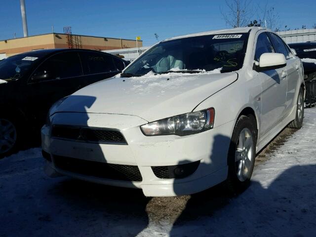 JA3AU26U39U614138 - 2009 MITSUBISHI LANCER ES/ WHITE photo 2