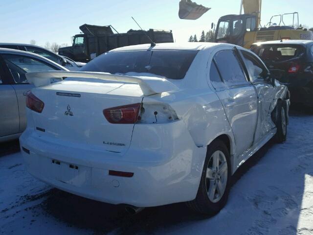 JA3AU26U39U614138 - 2009 MITSUBISHI LANCER ES/ WHITE photo 4