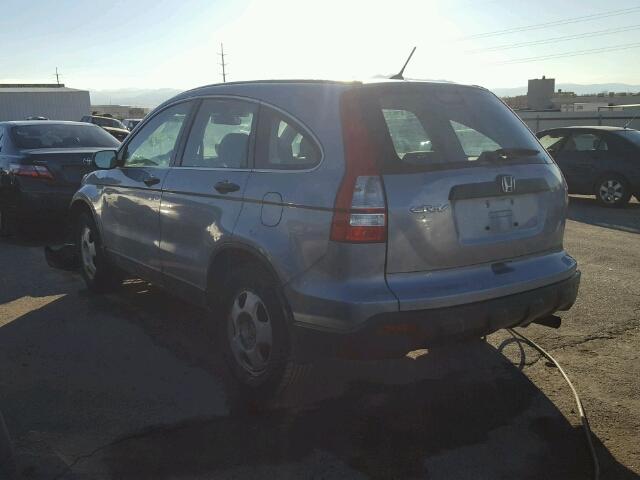 5J6RE483X7L019107 - 2007 HONDA CR-V LX BLUE photo 3