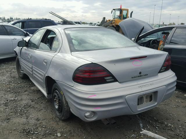 1G2NF52T3YC533466 - 2000 PONTIAC GRAND AM S SILVER photo 3