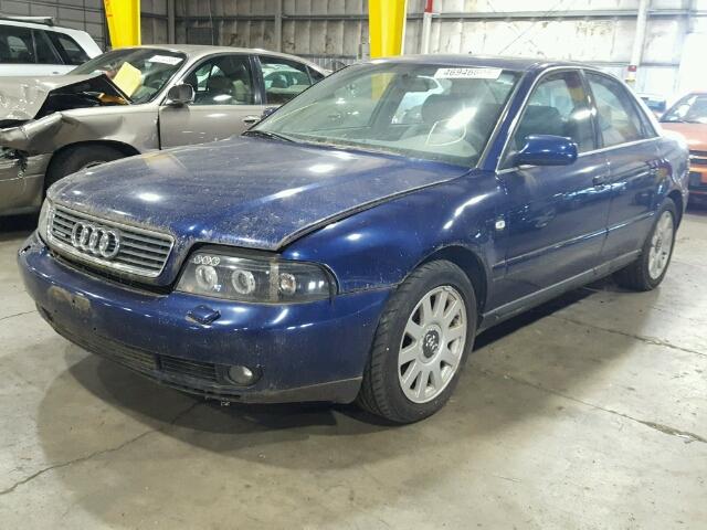 WAUDH68D41A089603 - 2001 AUDI A4 2.8 QUA BLUE photo 2