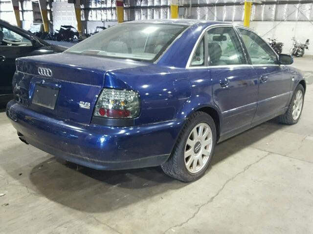 WAUDH68D41A089603 - 2001 AUDI A4 2.8 QUA BLUE photo 4