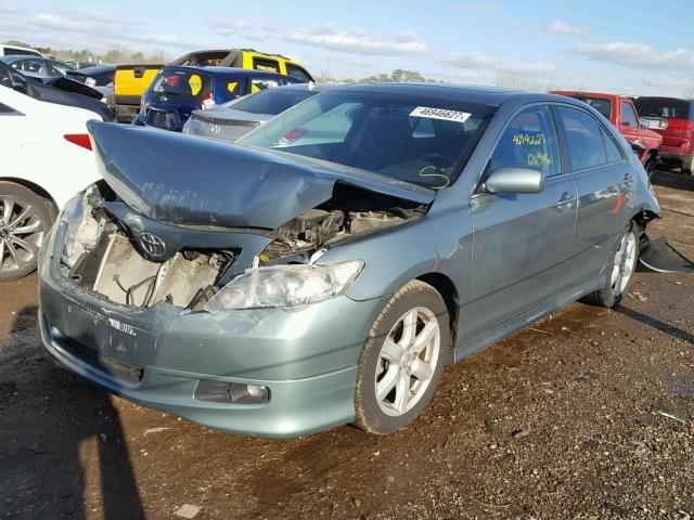 4T1BE46K89U896642 - 2009 TOYOTA CAMRY BASE GREEN photo 2