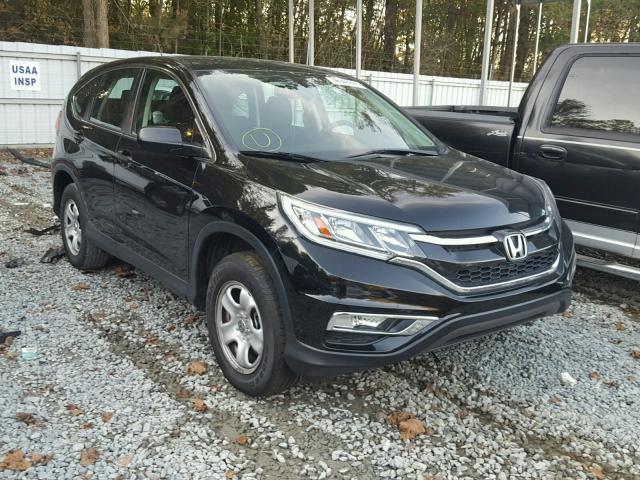 5J6RM3H3XFL000116 - 2015 HONDA CR-V LX BLACK photo 1