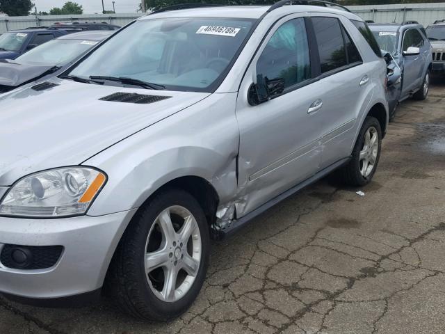 4JGBB86E58A306262 - 2008 MERCEDES-BENZ ML 350 GRAY photo 9