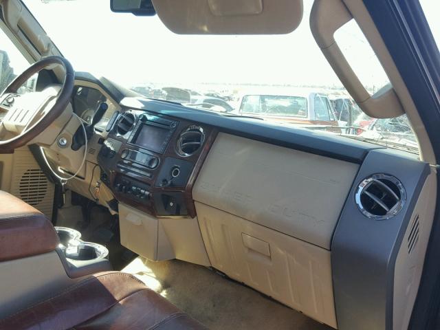 1FTWW31R68EB80560 - 2008 FORD F350 SRW S BROWN photo 9