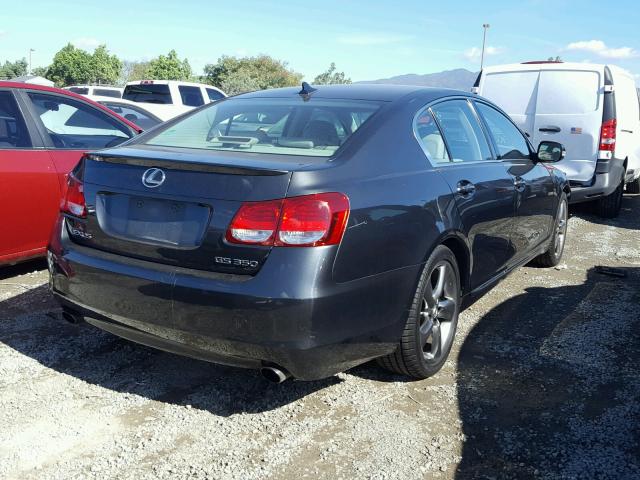 JTHBE96S880042403 - 2008 LEXUS GS 350 GRAY photo 4