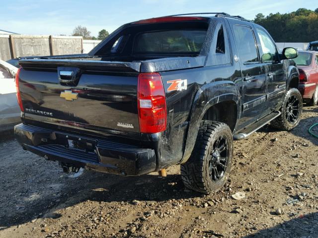 3GNTKFE75DG214913 - 2013 CHEVROLET AVALANCHE BLACK photo 4