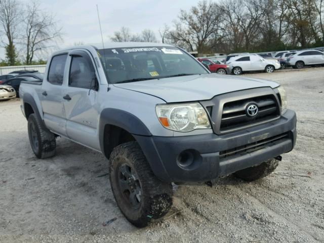 5TELU42N78Z531094 - 2008 TOYOTA TACOMA DOU SILVER photo 1