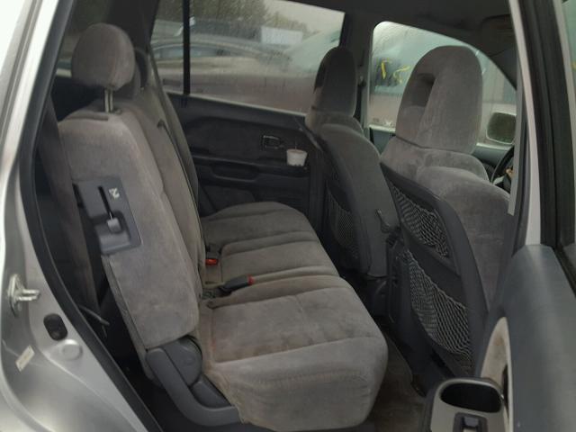 5FNYF18495B060026 - 2005 HONDA PILOT SILVER photo 6