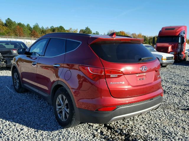 5XYZU3LB4EG129533 - 2014 HYUNDAI SANTA FE S BURGUNDY photo 3