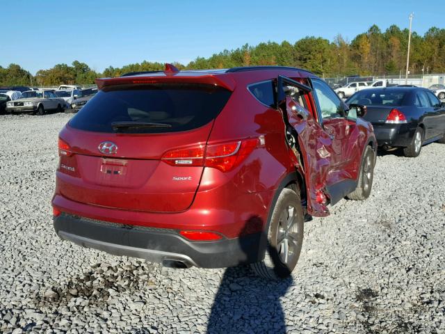 5XYZU3LB4EG129533 - 2014 HYUNDAI SANTA FE S 勃艮第红 照片 4